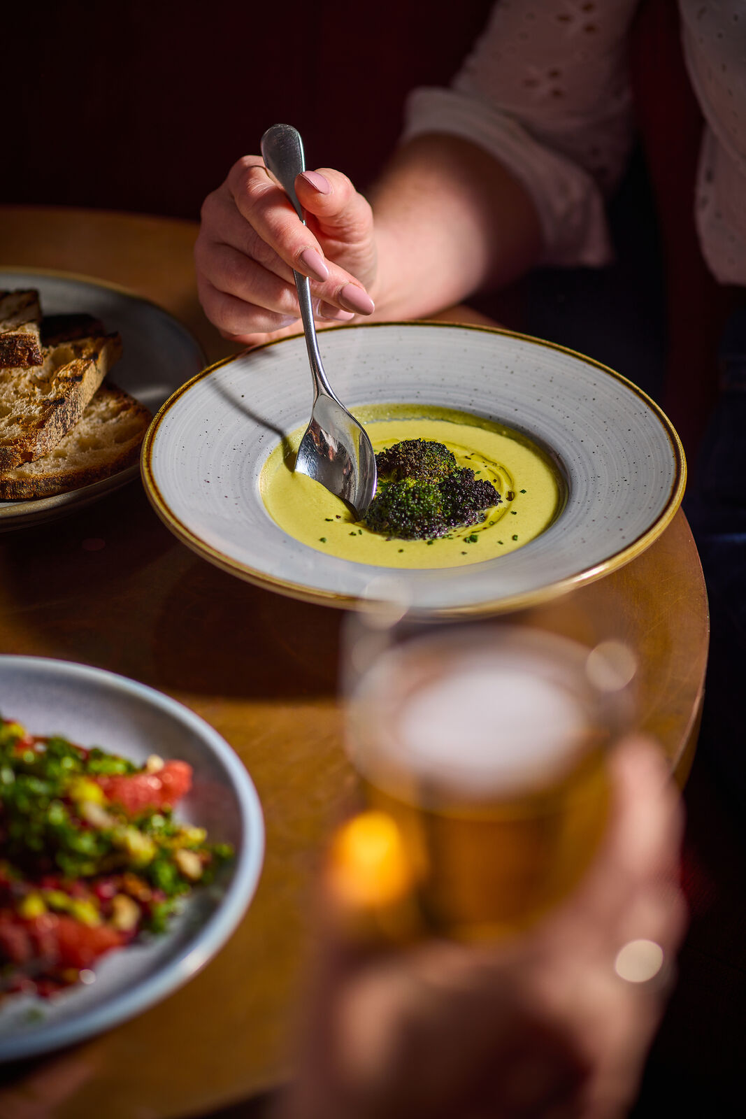 Set lunch menu at The Old Bridge